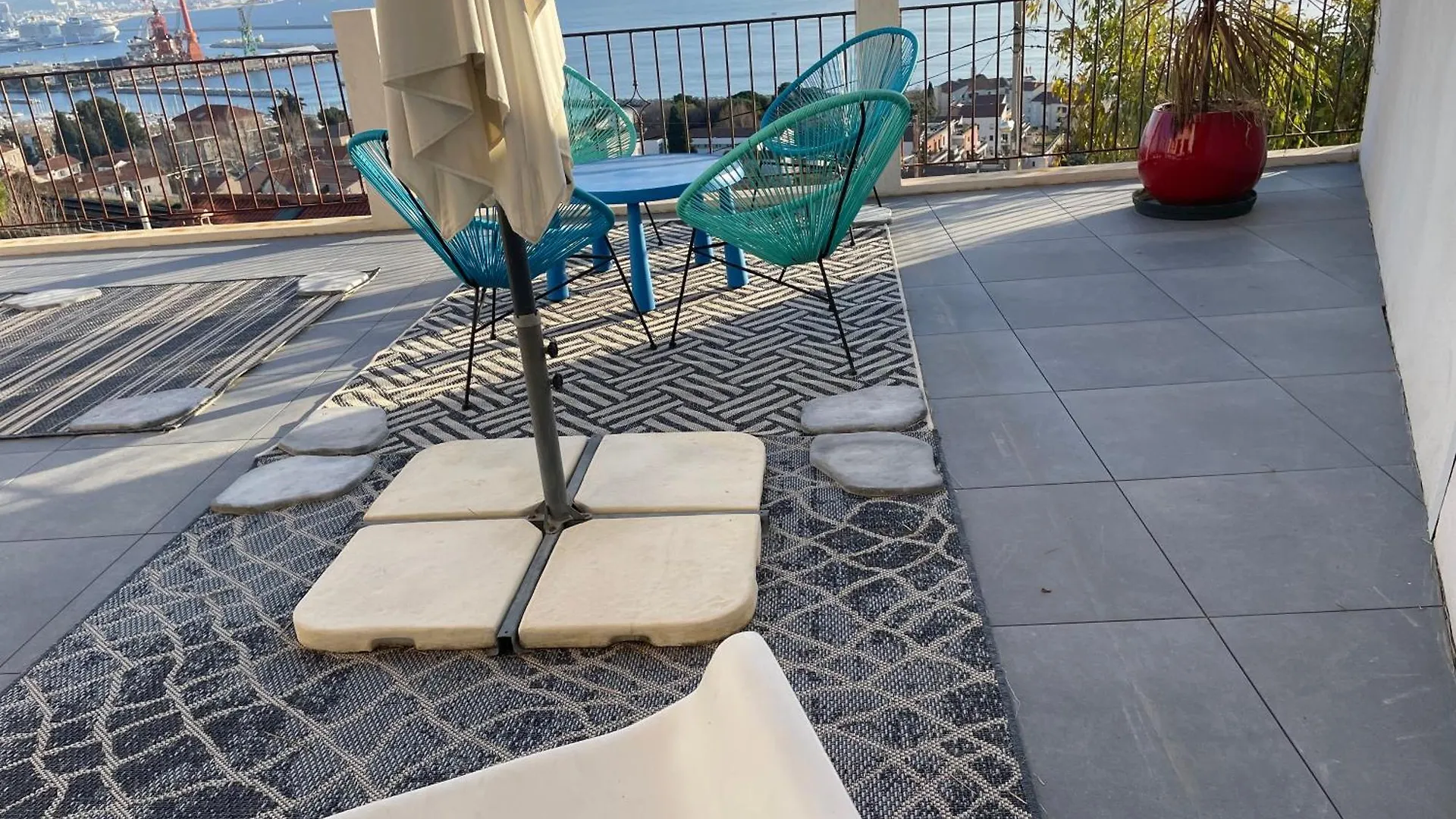 Lejlighed Superbe Terrasse Avec Vue Panoramique Sur La Mer Marseille