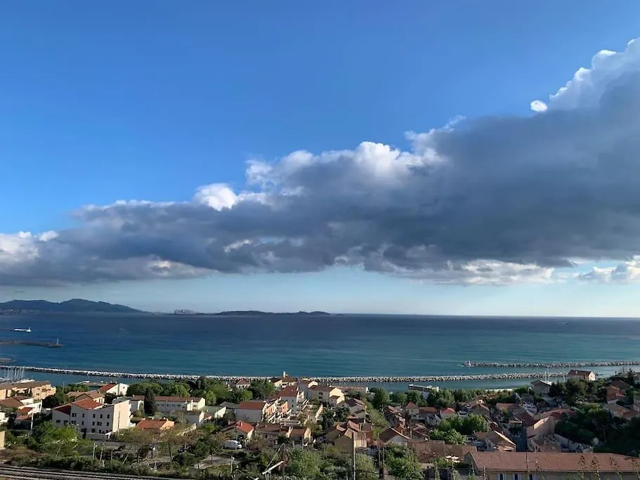 Lejlighed Superbe Terrasse Avec Vue Panoramique Sur La Mer Marseille