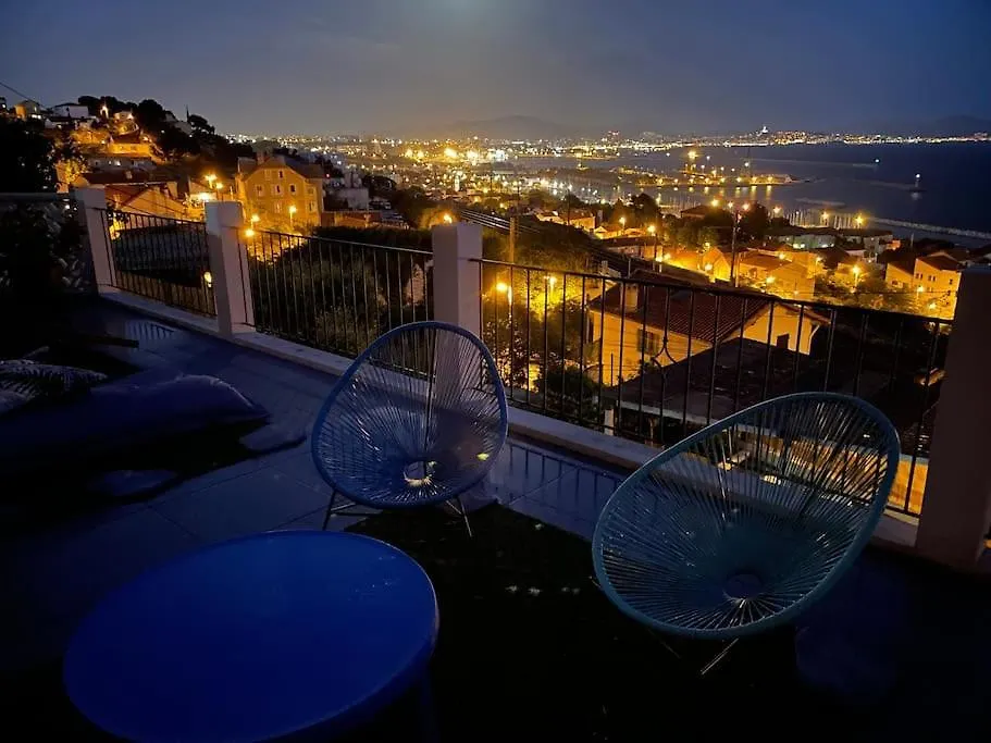 Lejlighed Superbe Terrasse Avec Vue Panoramique Sur La Mer Marseille Frankrig